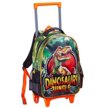 Imagem de Mochila Escolar de Rodas e Costas 2em1 Dinossauro Rexx - Clio
