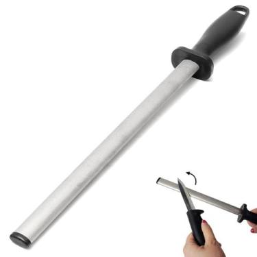 Imagem de Chaira Diamantada Vonder Grão 600 em Aço Inox Oval 30cm Profissional