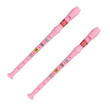 Imagem de Brinquedo Infantil Flauta Doce Soprano Disney Princesas 2 Pç - Etitoys