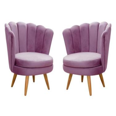 Imagem de Conjunto 2 Poltronas Decorativa Pétala Kit Cadeiras Flor Girassol  - B