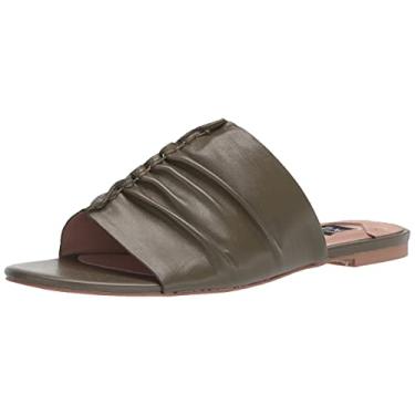 Imagem de Zac Posen Sandália feminina Yana Slide, Verde militar, 35