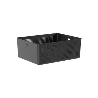 Imagem de Cesto Organizador 12 Litros Flow 34 X 27 X 13 - OU, Preto