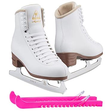 Imagem de Patins de gelo Jackson Ultima Mystique Series/boneco para mulheres, meninas, homens, meninos, Branco, Width: Medium / Size: Adult 8
