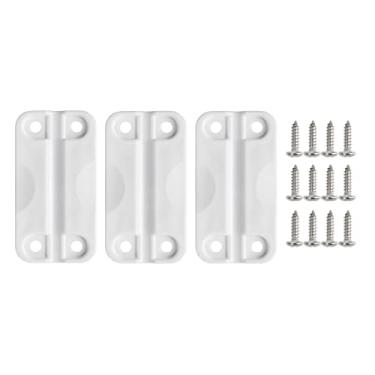 Imagem de LBB-Parts Dobradiças brancas para baús de gelo de iglu, dobradiças de plástico para refrigerador de iglu, baús de gelo. Dobradiças de alta resistência para refrigeradores de iglu (3)