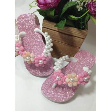 Imagem de  havaianas personalizado  infantil, Branco, 23-24