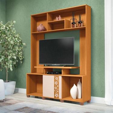 Imagem de Estante para Sala Ambiente Milla Cinamomo Off White  HB Móveis - HB Mo