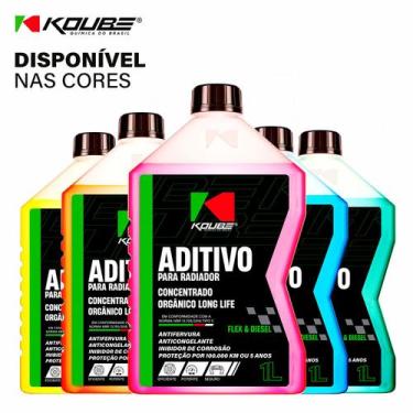 Imagem de Aditivo Radiador Concentrado Orgânico Long Flex Diesel 1L - Koube, Ama