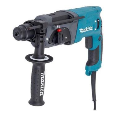 Imagem de Martelete Profissional - 7 Acessórios - Makita - 220v 800w, Azul, 220V
