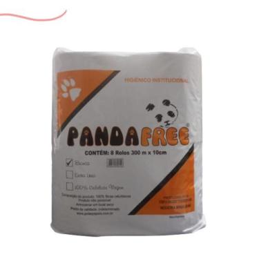 Imagem de Papel Higiênico Institucional Rolão 300mx10cm 8 Rolos - Panda Free