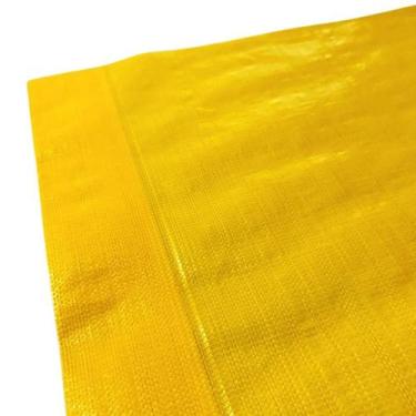 Imagem de Lona Cortina Aviário Amarelo Com Bainha 2,6x6 Mts - R A MIX