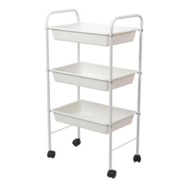 Imagem de Carrinho Auxiliar Cabeleireiro 3 Bandejas - HATTEN