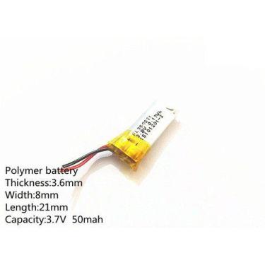 Imagem de Bateria 3,7v 50mah  3,6mm X 8mm X 21mm Carta - KMIG