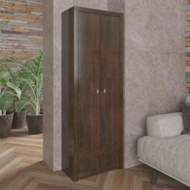 Imagem de Armário para Escritório Multiuso  com 2 Portas 60x171,5cm Rústico - Te