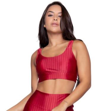 Imagem de Top Fitness New Zig Vekyo Modas Com Bojo Removível Roupa de Academia C