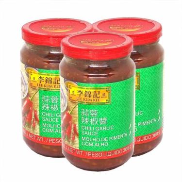 Imagem de Molho Chili Garlic Sauce Pimenta E Alho 368g (Kit com 3) - Lee Kum Kee