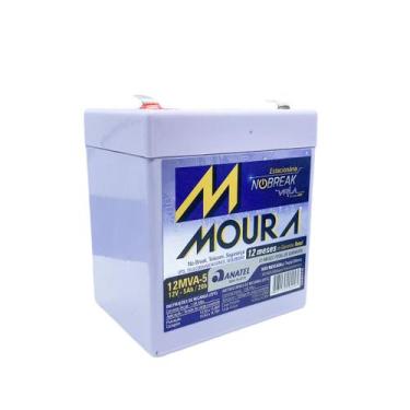 Imagem de Bateria Moura Selada Vrla 12V 5Ah Estacionaria 12Mva-5