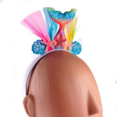 Imagem de Tiara Arquinho Sereia Estrelas Mar Festa Fantasia Carnaval - NYR, Tiar