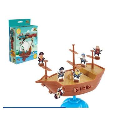 Imagem de Jogo De Equilíbrio Mesa O Mar Tá Bravo Navio Pirata Infantil - outro