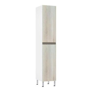 Imagem de Paneleiro Simples 40cm 2 Portas Pérola Branco Polar C/Legn - LUCIANE M