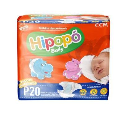 Imagem de Fralda Hipopo Baby Jumbinho, P com 20