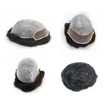 Imagem de Prótese Capilar Cabelo Humano Hibrida Natural Bio Sh 1B - Cherey