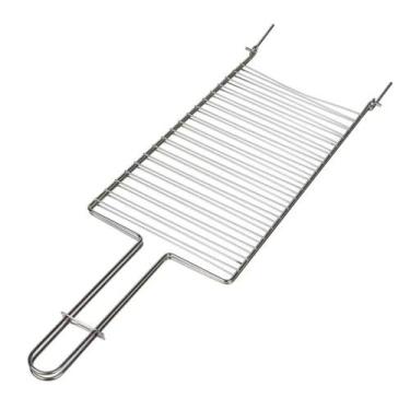 Imagem de Grelha Dupla Para Churrasqueira Peixe Churrasco Assar Carne Parrilla 0