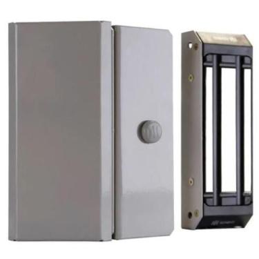 Imagem de Fechadura magnetica eletroima m150 com sensor - IPEC, CINZA