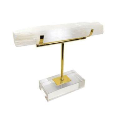 Imagem de Escultura Decorativa Abstrato Menor Marmore no Suporte Luxo - LUXdécor