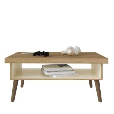 Imagem de Mesa De Centro Lucca Carvalho/off White Artely