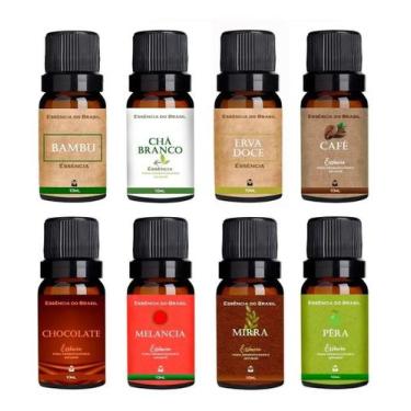 Imagem de Novo kit 8 Essências Aromatizador / Difusor Ambientes - Essência do Br