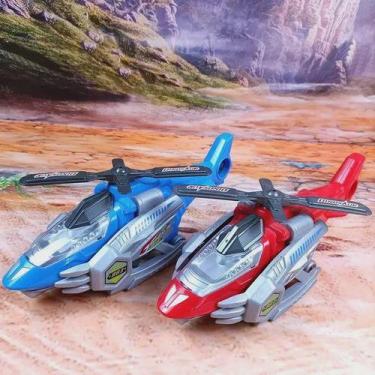 Imagem de Brinquedo Helicóptero Transforma Robo Som Luzes - toys