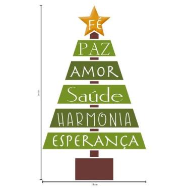 Imagem de Stencil Pintura Natal Pinheirinho com Palavras Stxxn-010 20x20cm Litoa