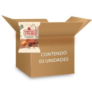 Imagem de Pipoca de Canjica de Milho com Cacau em Pó e Açúcar de Coco Okoshi con