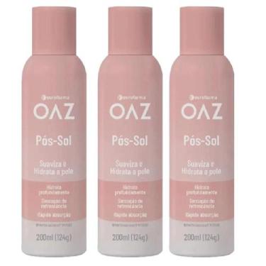 Imagem de Kit Pós-Sol OAZ Aerossol Com 3 Unidades De 200ml Cada - EUROFARMA