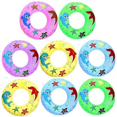 Imagem de Kit com 8 Boias p/Piscina Praia 60cm Vinil até 30kg Salva Vidas