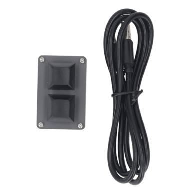 Imagem de Teclado de 2 Teclas, Mini Tecla de Atalho Programável Inteligente Com Fio Copiar Colar Cortar Teclado USB Com Retroiluminação RGB, para Copiar, Colar e Cortar Rapidamente