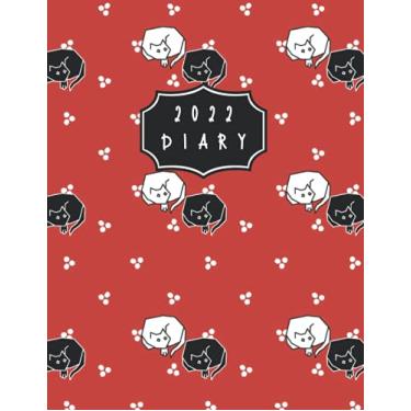 Imagem de 2022 Diary: A4 One Page Per Day To View Dated Planner Agenda Organiser Calendar - 2022 Journal A4 Page A Day - 2022 Diary Funny Cats