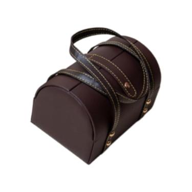 Imagem de simhoa Caixa de armazenamento de pulseira, suporte de joias, forro interno macio, organizador de pulseira para loja de varejo, Café E Bege