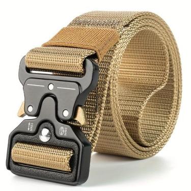 Imagem de Cinto tático para homens, estilo esportivo, fivela de liberação rápida