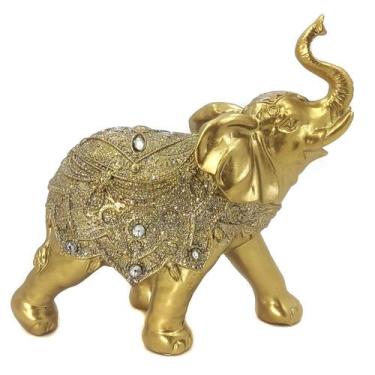 Imagem de Elefante Decorativo Em Resina Indiano Sabedoria Sorte 300 - Luthi Comé