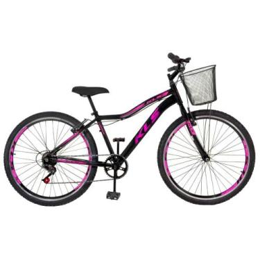Imagem de Bicicleta Aro 26 Alumínio Kls Sport Gold V-Brake Mono 7V Feminina, Pre