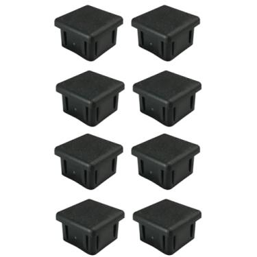 Imagem de Ponteira Reta 25x25mm Preta para Tubos Quadrados, Acabamento em Plástico Resistente para Mesas, Cadeiras e Estruturas Metálicas - Escritex (8)