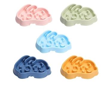 Imagem de Comedouro Educativo Lento Interativo Para Cachorro Cães Comilão Pet Rosa