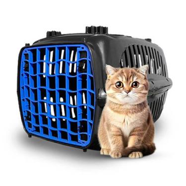 Imagem de Caixa de Transporte P/ Cachorro Médio Porte Burdog Black N2, Azul