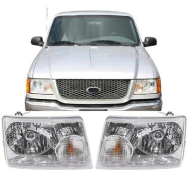 Imagem de Faróis compatíveis com o lado do motorista e do passageiro Ford Ranger 2001-2011