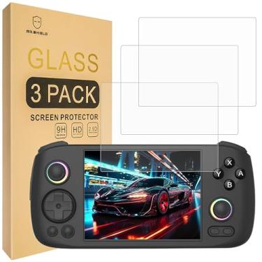 Imagem de Mr.Shield Protetor de tela compatível com Anbernic RG406H [pacote com 3] [vidro temperado] [vidro japonês com dureza 9H]