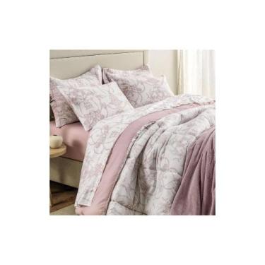 Imagem de Jogo de Cama Kasten Toque Soft Prisma 160 Fios - KARSTEN, QUEEN, ROSA
