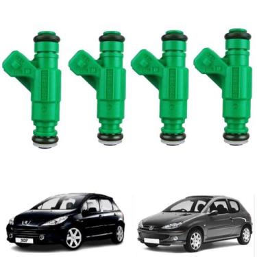 Imagem de 4 Bicos Injetores Peugeot 206 307 1.6 8V 16V STBJ6318 Stoss