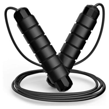 Imagem de Corda de Pular Crossfit de Aço Profissional com Rolamento Sem Emaranhados 3 Metros