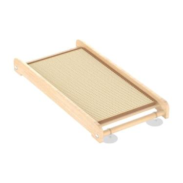 Imagem de Ｂｅｓｇａ Gato scratchers tapet sisal gato scratch mound piso montagem na cama de dormir com protetor de mobiliário de xícara para gatinho